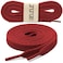 DELELE 2 Pair 71 inch Flat Shoe laces 516 Wide Shoelaces for Athletic Running Sneakers Shoes Boot Strings Big Red