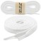 DELELE 2 Pair 79 inch Flat Shoe laces 516 Wide Shoelaces for Athletic Running Sneakers Shoes Boot Strings White