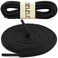 DELELE 2 Pair Oval Shoes laces Half Round 14 Athletic Shoelaces Shoe Strings Black 31 inch