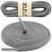 DELELE 2 Pair Oval Shoes laces Half Round 14 Athletic Shoelaces Shoe Strings Dark Grey 31 inch
