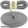 DELELE 2 Pair Oval Shoes laces Half Round 14 Athletic Shoelaces Shoe Strings Dark Grey 55 inch