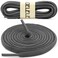DELELE 2 Pair Oval Shoes laces Half Round 14 Athletic Shoelaces Shoe Strings Deep Dark Grey39 inch
