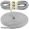 DELELE 2 Pair Oval Shoes laces Half Round 14 Athletic Shoelaces Shoe Strings Light Gray39 inch