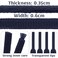 DELELE 2 Pair Oval Shoes laces Half Round 14 Athletic Shoelaces Shoe Strings Navy Blue35 inch