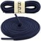 DELELE 2 Pair Oval Shoes laces Half Round 14 Athletic Shoelaces Shoe Strings Navy Blue51 inch
