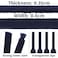 DELELE 2 Pair Oval Shoes laces Half Round 14 Athletic Shoelaces Shoe Strings Navy Blue51 inch