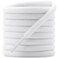 DELELE 2 Pair Oval Shoes laces Half Round 14 Athletic Shoelaces Shoe Strings White 55 inch