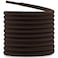 DELELE 2 Pair Round Boot Laces Outdoor Hiking Walking Shoelaces Dark Brown Coffee Striped Shoe Lace Work Shoe Strings 39 inch