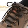 DELELE 2 Pair Round Boot Laces Outdoor Hiking Walking Shoelaces Dark Brown Coffee Striped Shoe Lace Work Shoe Strings 39 inch
