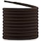 DELELE 2 Pair Round Boot Laces Outdoor Hiking Walking Shoelaces Dark Brown Coffee Striped Shoe Lace Work Shoe Strings 39 inch