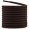 DELELE 2 Pair Round Boot Laces Outdoor Hiking Walking Shoelaces Dark Brown Coffee Striped Shoe Lace Work Shoe Strings 63 inch