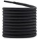 DELELE 2 Pair Round Boot Laces Outdoor Hiking Walking Shoelaces Dark Gray Black Striped Shoe Lace Work Shoe Strings 47 inch
