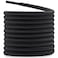 DELELE 2 Pair Round Boot Laces Outdoor Hiking Walking Shoelaces Dark Gray Black Striped Shoe Lace Work Shoe Strings 59 inch