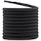 DELELE 2 Pair Round Boot Laces Outdoor Hiking Walking Shoelaces Dark Gray Black Striped Shoe Lace Work Shoe Strings 59 inch