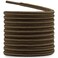 DELELE 2 Pair Round Boot Laces Outdoor Hiking Walking Shoelaces Light Brown Coffee Striped Shoe Lace Work Shoe Strings 28 inch