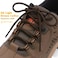 DELELE 2 Pair Round Boot Laces Outdoor Hiking Walking Shoelaces Light Brown Coffee Striped Shoe Lace Work Shoe Strings 31 inch