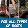 DELELE 2 Pair Round Wave Shape Non Slip Heavy Duty and Durable Outdoor Climbing Shoelaces Black Hiking Shoe Laces Shoestrings39 inch