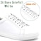 DELELE 2 Pairs Reflective Shoelace Flat Stars Colorfull White Safety Laces for Shoes Sneakers Boots 47 inch