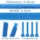DELELE 2Pair Oval Shoes laces 42 Colors Half Round 14 Athletic ShoeLaces for SportRunning Shoes Shoe Strings Baby Blue 45 inch