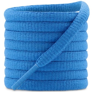 DELELE 2Pair Oval Shoes laces 42 Colors Half Round 14 Athletic ShoeLaces for SportRunning Shoes Shoe Strings Baby Blue 45 inch