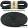 DELELE Oval Athletic Shoelaces Half Round Shoe Laces Dark Gray 2 Pair 5118