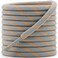 DELELE Round Work Boot Laces 63 inch Light Grey Orange Heavy Duty Hiking Shoe Laces for Boots 2 Pair