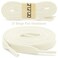 DELELE Solid Flat Shoe Laces Hollow Thick Beige Shoelaces for Sneakers 2 Pair 31 inch