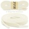 DELELE Solid Flat Shoe Laces Hollow Thick Beige Shoelaces for Sneakers 2 Pair 31 inch