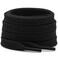DELELE Solid Flat Shoe Laces Hollow Thick Black Shoelaces for Sneakers 2 Pair 47 inch
