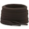 DELELE Solid Flat Shoe Laces Hollow Thick Brown Shoelaces for Sneakers 2 Pair 31 inch