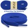 DELELE Solid Flat Shoe Laces Hollow Thick Royal Blue Shoelaces for Sneakers 2 Pair 63 inch