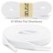 DELELE Solid Flat Shoe Laces Hollow Thick White Shoelaces for Sneakers 2 Pair 31 inch