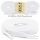 DELELE Solid Flat Shoe Laces Hollow Thick White Shoelaces for Sneakers 2 Pair 31 inch