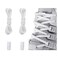 Alegrianan Elastic No Tie Shoe Laces For AdultsKidsElderlyOne Size Fits All White