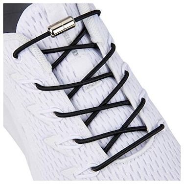 anan520 Elastic No Tie ShoelacesTieless Shoe Laces for Adults and Kids Black