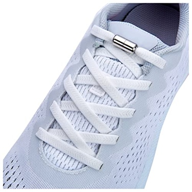 anan520 Elastic Shoelaces No Tie Shoe LacesTieless Shoelaces for Kids and Adults White