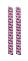 FeetPeople Curly Laces WhitePinkSkyblue