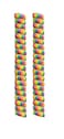 FeetPeople Curly or Twister NoTie Shoelaces 1 Pair Rainbow 6 inches
