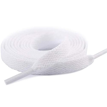 Fenarzo 1 Pair Shoelaces Shoe Strings for Kids and Adults 47 Inch White