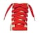 St. Louis Flat Shoelaces 38 Wide Tubular Braided 36 Inch Red