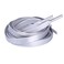 Florawang One Pair Flat PU Leather Laces Shoelaces for Shoes Sneaker Boot Silver 51