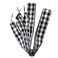 Goodlace 1 Inch Wide Fantastic Flat Checkered Shoelaces Fabric Ribbon Plaid Shoe Laces for Sneaker Sport Shoes 4755 Inch No1 Black 47In120cm