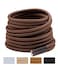 Handshop 2 Pairs Round Boots Shoelaces 35 MM Athletic Replacement Shoe Laces 3063 Shoestrings For Running Sporting Walking Brown 137
