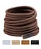 Handshop 2 Pairs Round Boots Shoelaces 35 MM Athletic Replacement Shoe Laces 3063 Shoestrings For Running Sporting Walking Brown 137