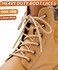 Handshop 2 Pairs Round Boots Shoelaces 35 MM Athletic Replacement Shoe Laces 3063 Shoestrings For Running Sporting Walking Tan 76