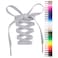 Handshop Flat Shoelaces 516 Shoe Laces Replacements For Sneakers and Athletic Shoes Boots Light Gray 122cm
