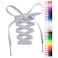 Handshop Flat Shoelaces 516 Shoe Laces Replacements For Sneakers and Athletic Shoes Boots Light Gray 122cm