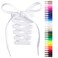 Handshop Flat Shoelaces 516 Shoe Laces Replacements For Sneakers and Athletic Shoes Boots White 114cm