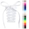 Handshop Flat Shoelaces 516 Shoe Laces Replacements For Sneakers and Athletic Shoes Boots White 122cm