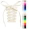 Handshop Flat Shoelaces 516 Shoe Laces Replacements For Sneakers and Athletic Shoes Ivory 45 inch 114cm